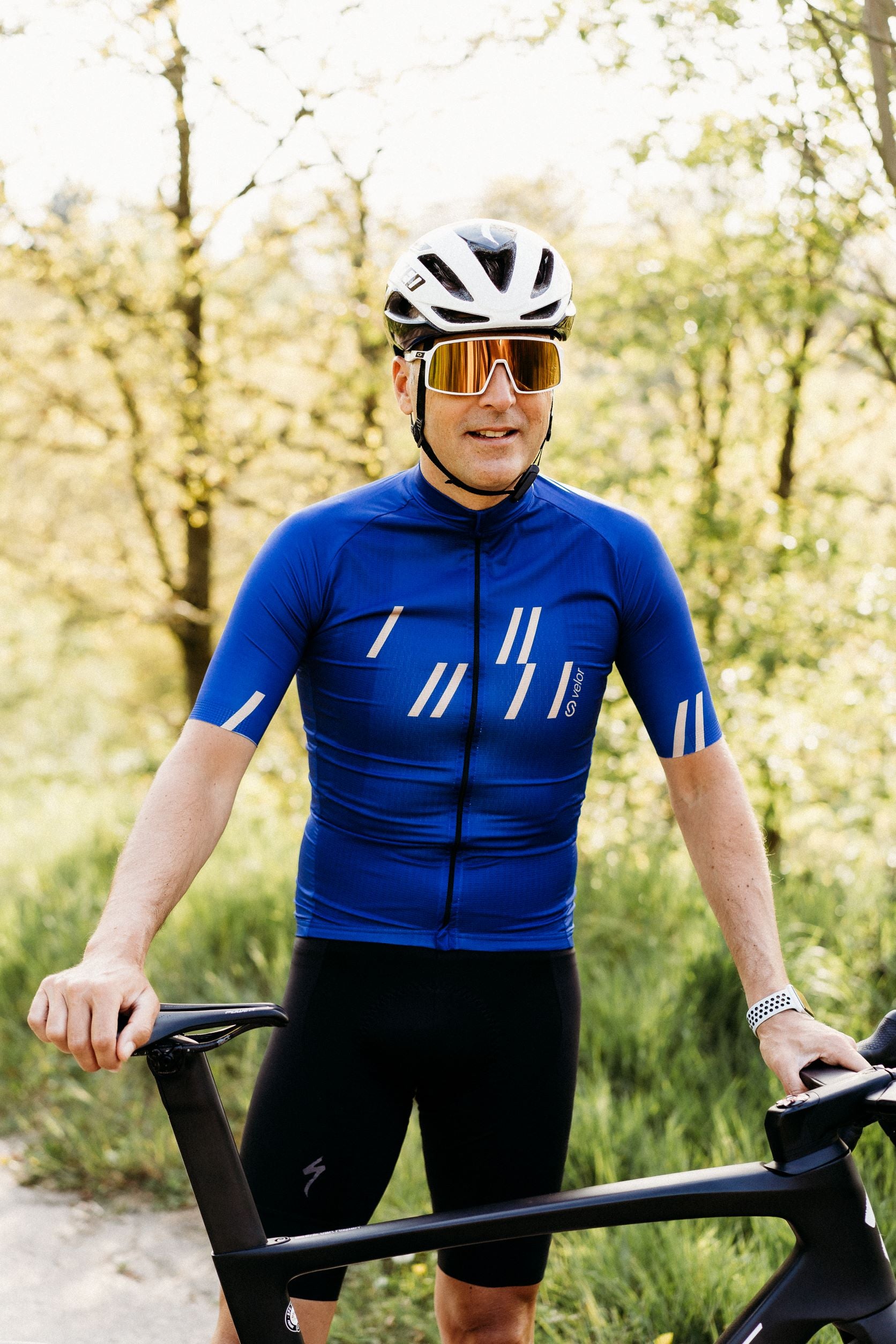 vastleggen apotheek labyrint Wielershirt Pure Stripes Indiego Blue – LEEZER Bikegear